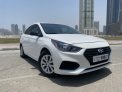 White Hyundai Accent 2018 for rent in Sharjah 1